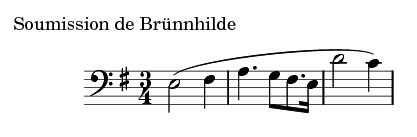 Motif de la soumission de Brünnhilde