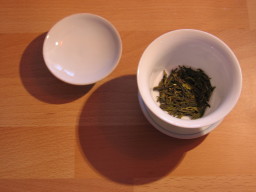 Le thé vert dans le zhong